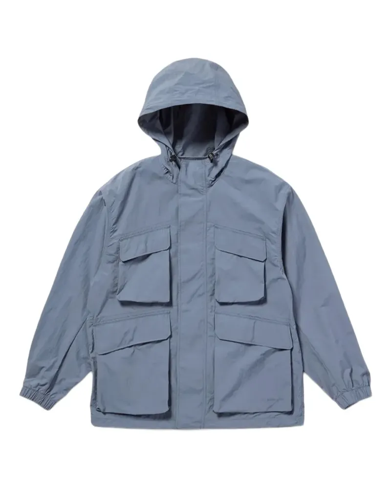Snow Peak ripstop hooded jacket - Blau Blau