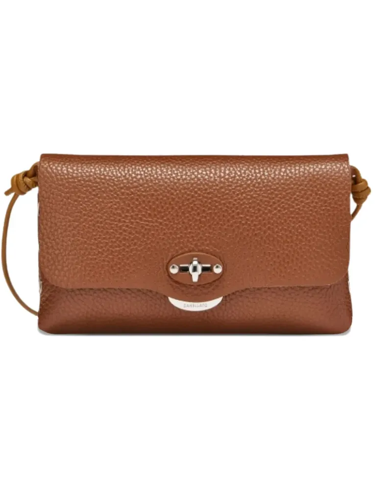 Zanellato small Lettera® turn-lock shoulder bag - Braun Braun
