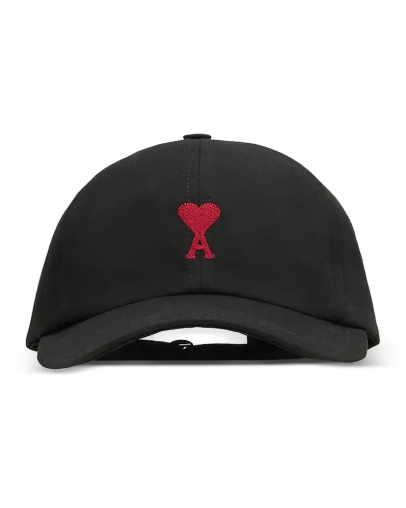 AMI Paris Heart Baseballkappe - Schwarz Schwarz