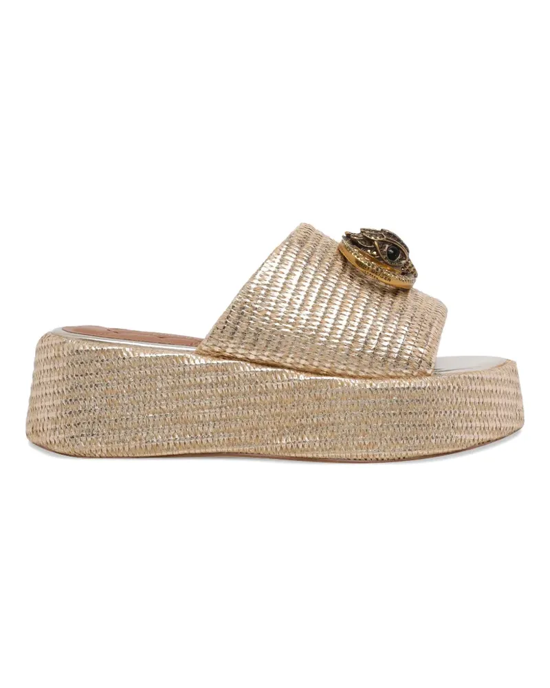 Kurt Geiger Chelsea platform mules - Gold Gold