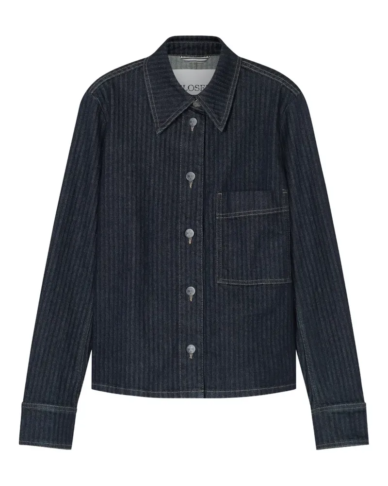 Closed Jacke mit schmalem Schnitt - Blau Blau