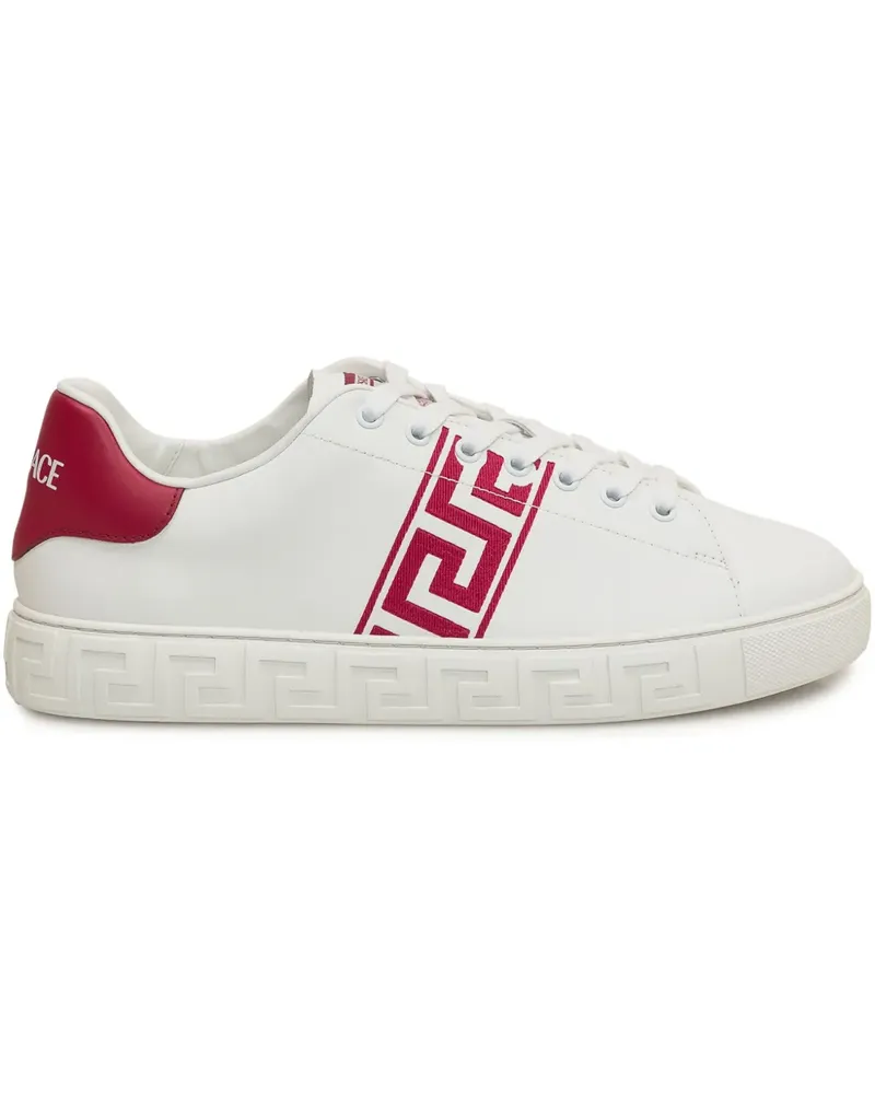Versace Sneakers mit Greca-Print - Weiß Weiß