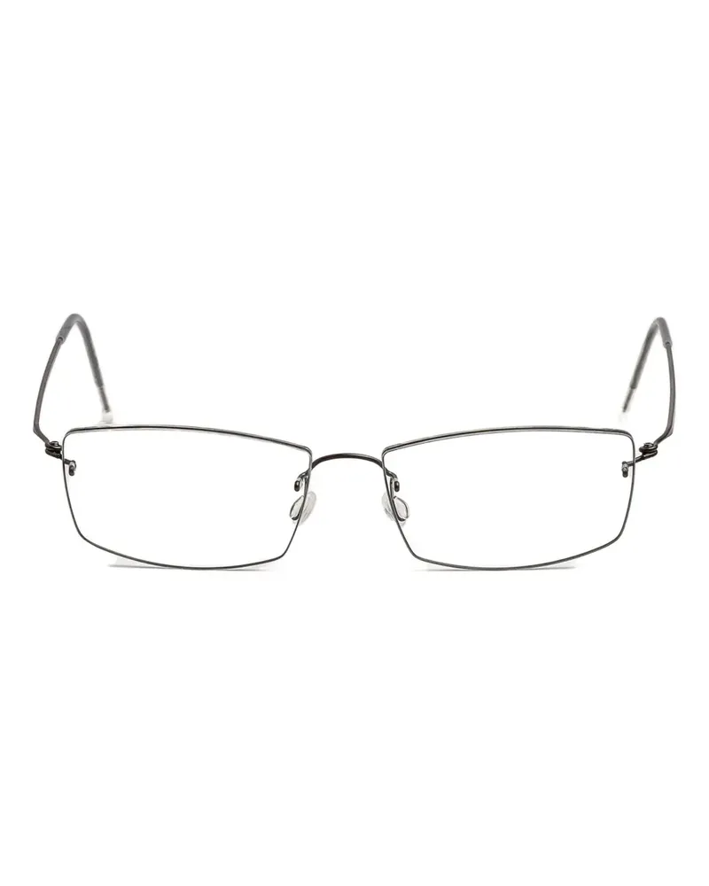 Lindberg Brille mit eckigem Gestell - Grau Grau