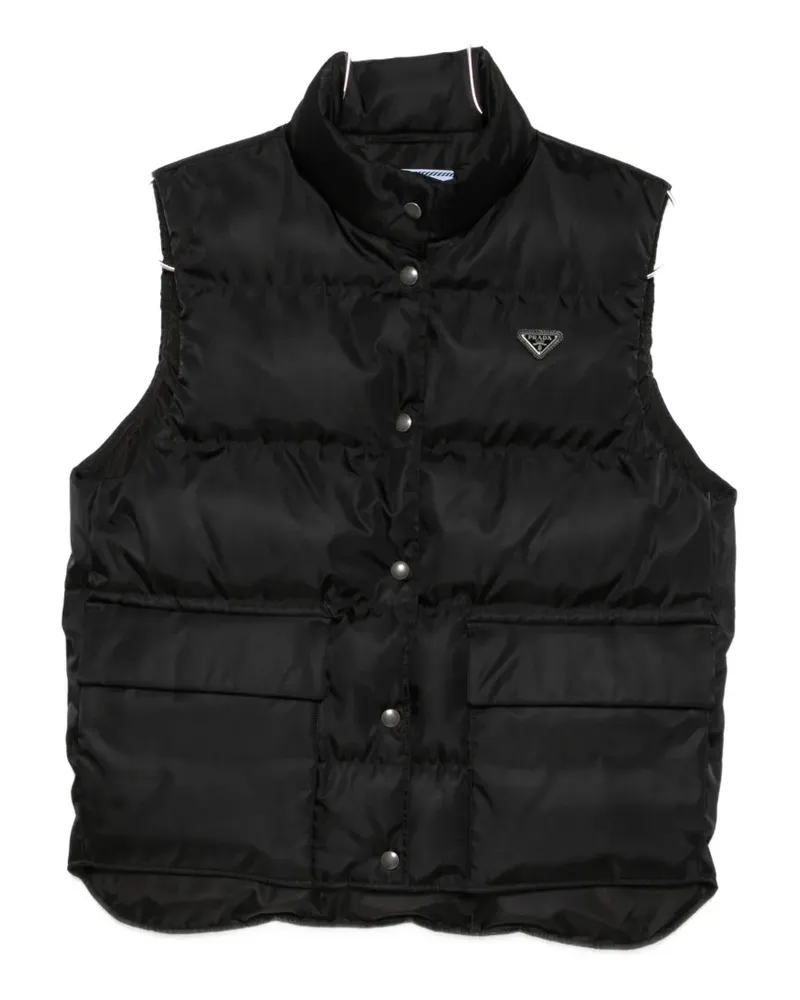 Prada Re-Nylon padded gilet - Schwarz Schwarz
