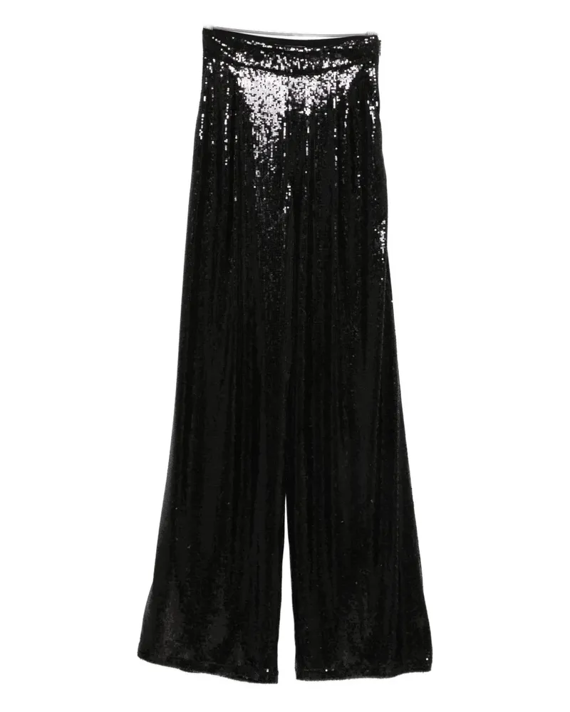 NISSA sequin-embellished trousers - Schwarz Schwarz