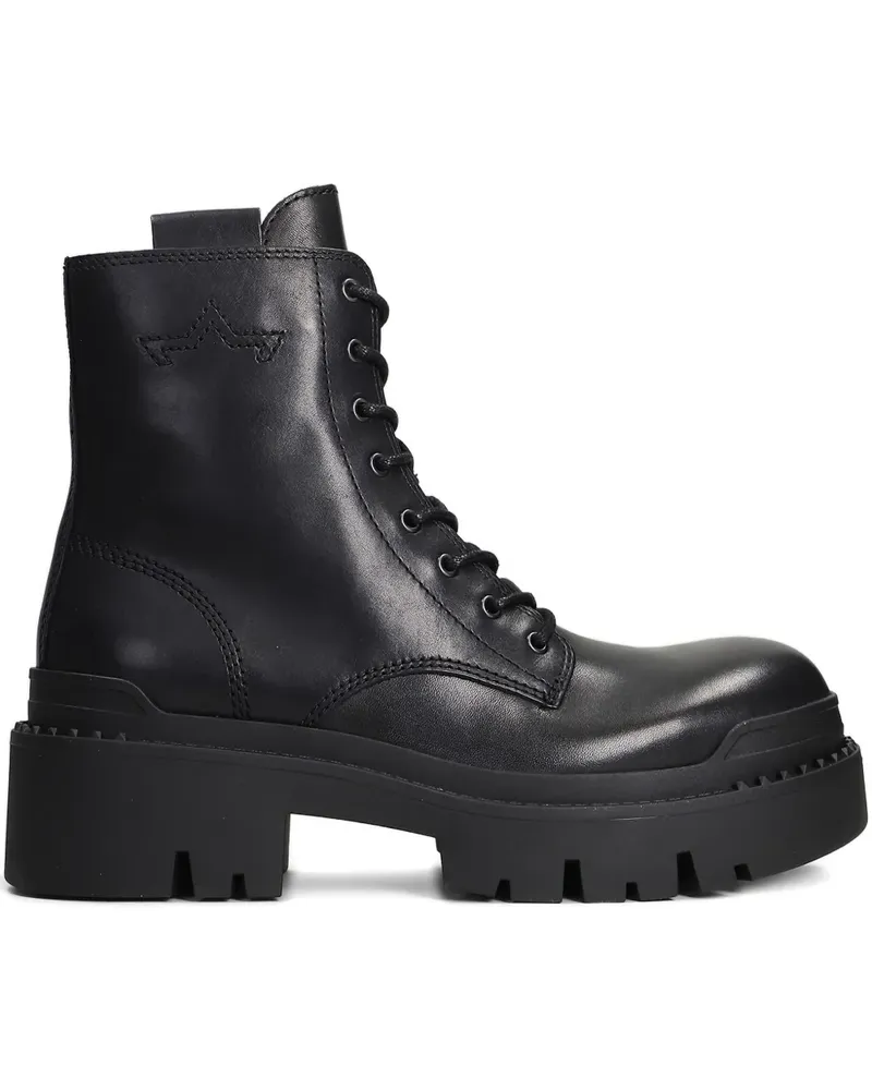 ash Noa' fringed detail boots - Schwarz Schwarz
