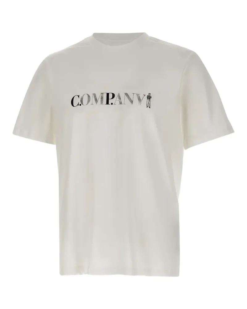 C.P. Company Jersey 30/1 printed-logo cotton T-shirt - Weiß Weiß