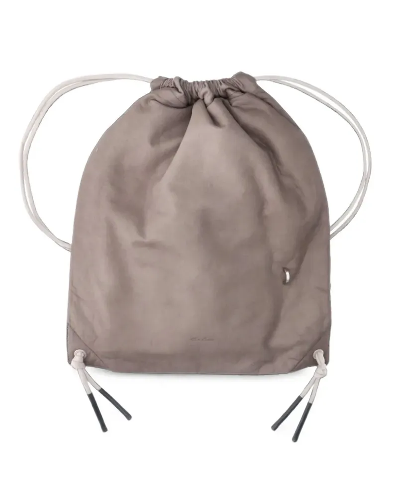 Rick Owens Rucksack mit Kordelzug - Grau Grau