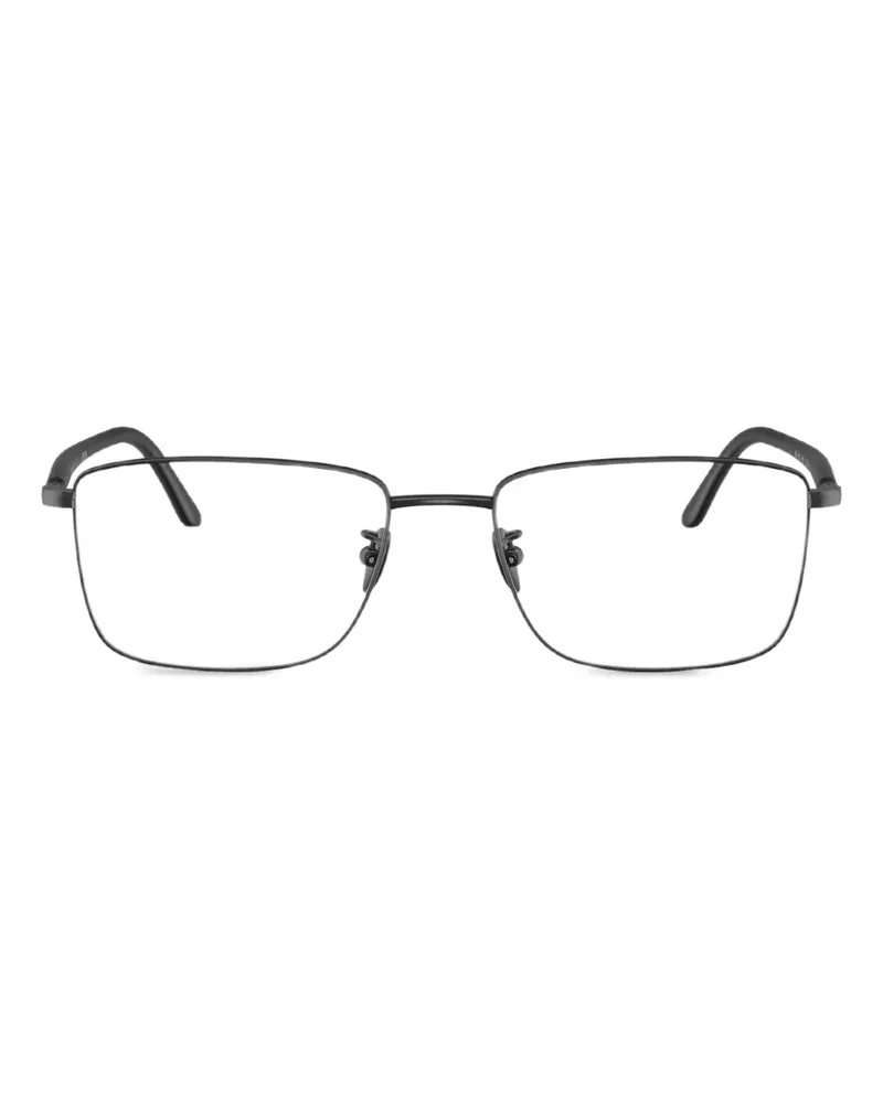 Giorgio Armani Brille mit eckigem Gestell - Schwarz Schwarz
