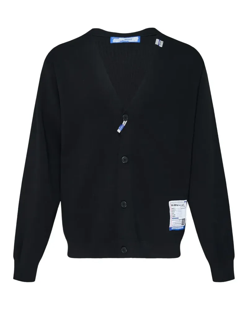 MIHARAYASUHIRO Milan rib-knit cardigan - Schwarz Schwarz