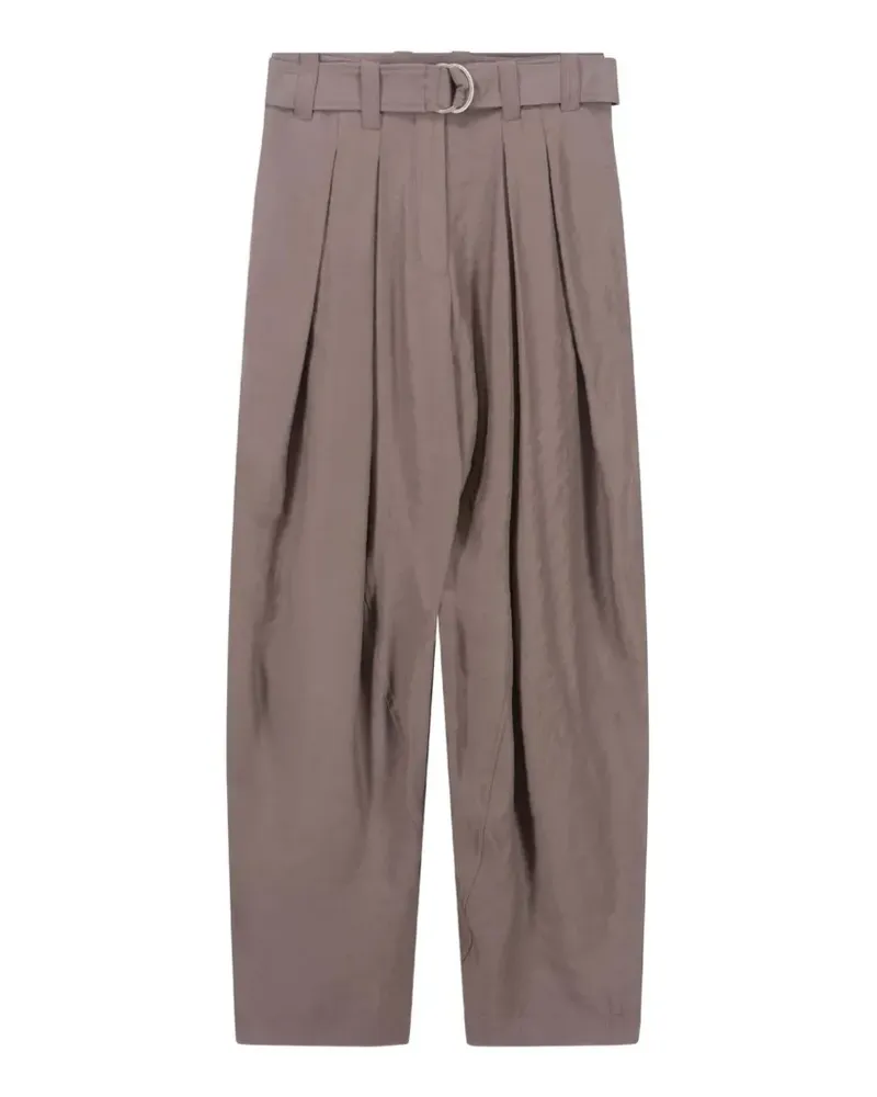 8PM belted pleated trousers - Braun Braun