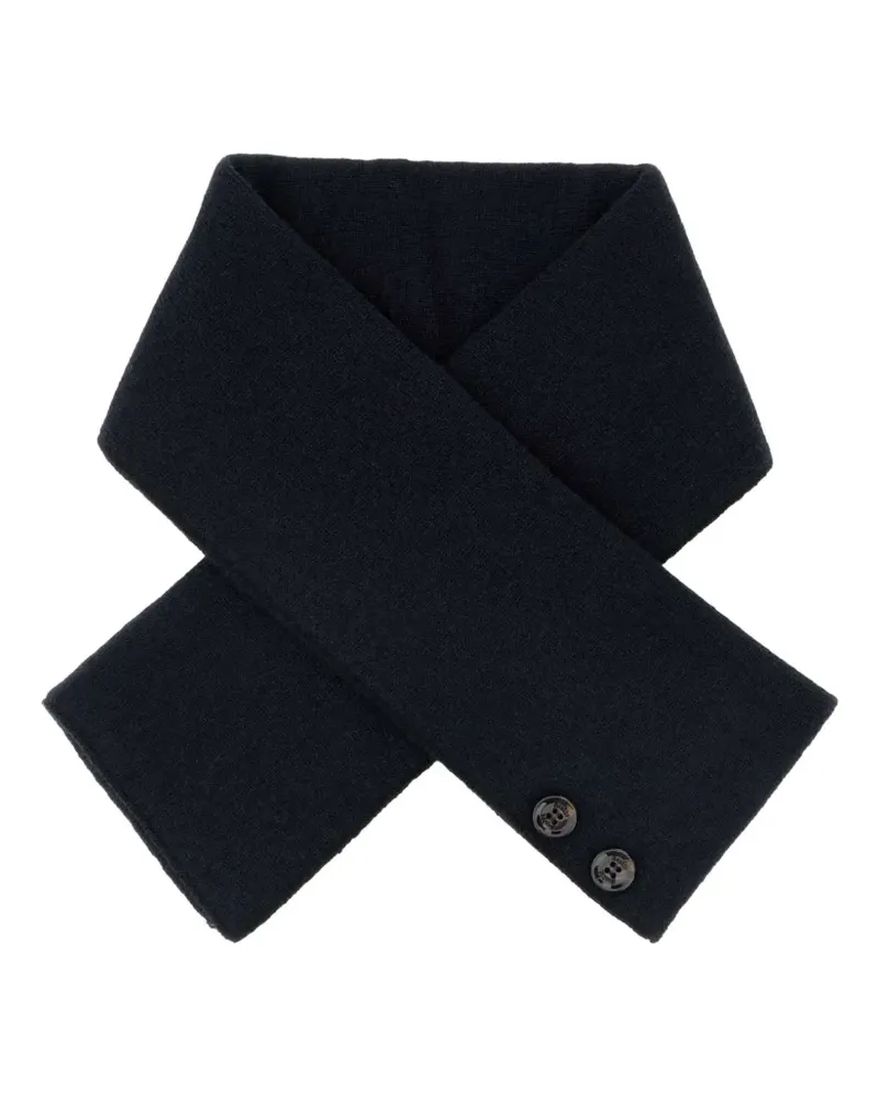 MOORER button cashmere scarf - Blau Blau