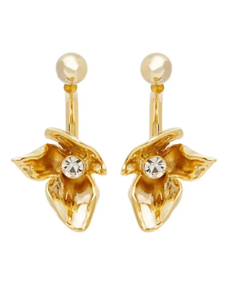 Erdem Kleine Flower Half Ring Ohrringe - Gold Gold