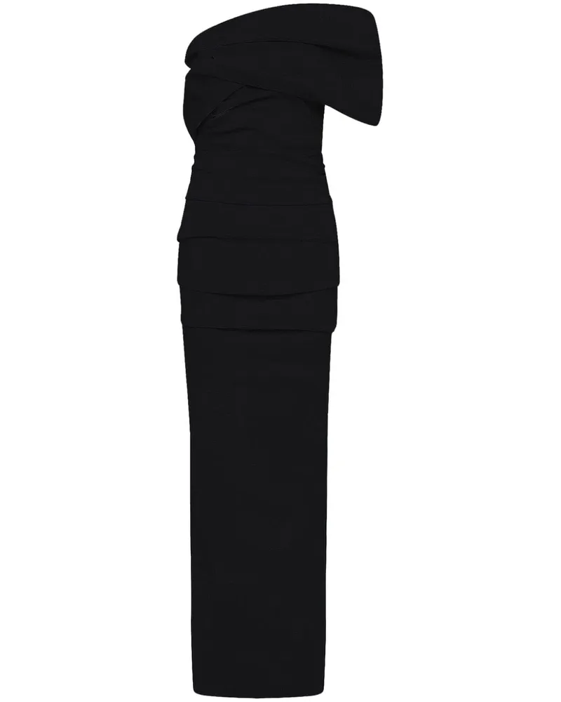 Rachel Gilbert Kat Maxikleid - Schwarz Schwarz
