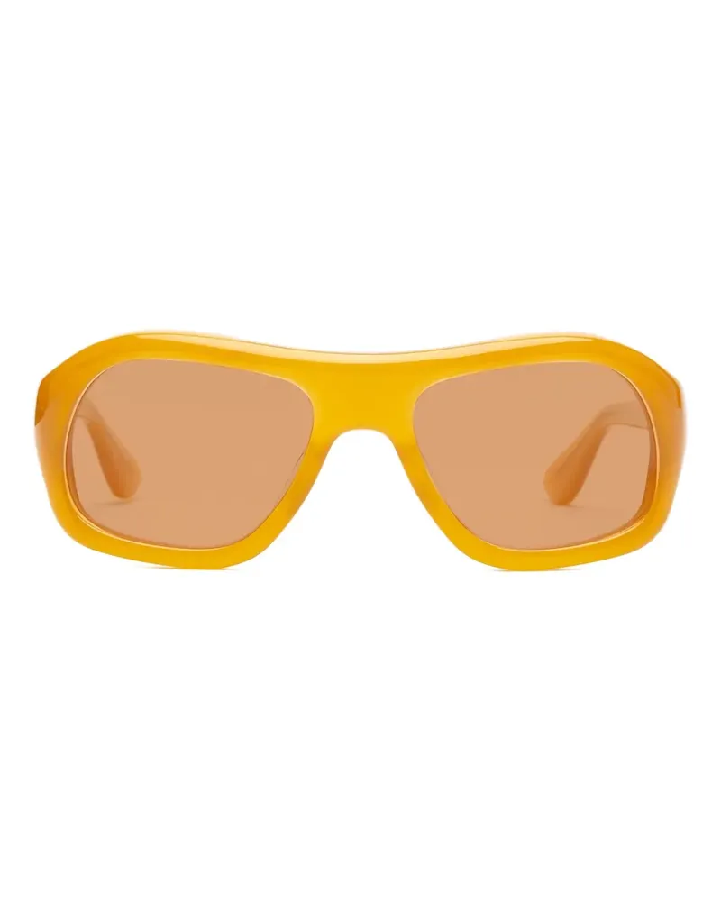 Port Tanger Sonnenbrille mit geometrischem Gestell - Gelb Gelb