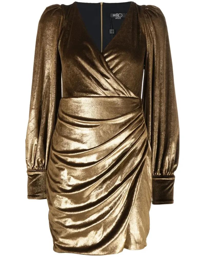 Pat Bo Drapiertes Kleid - Gold Gold