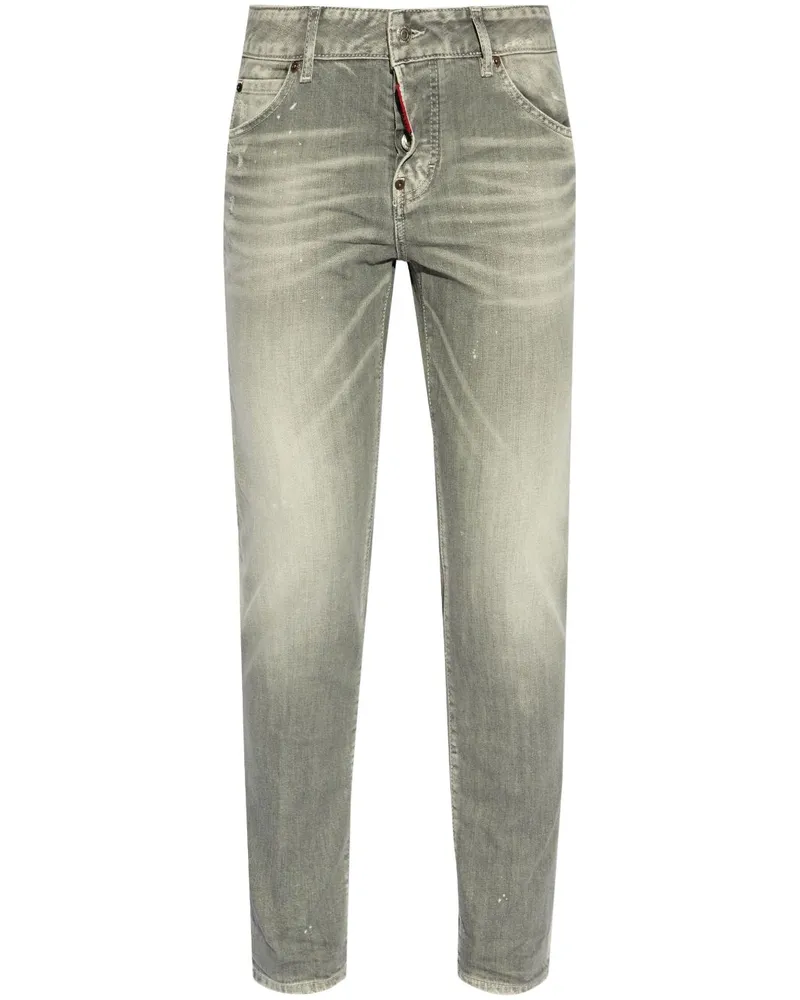 Dsquared2 Jeans mit Logo-Patch - Grau Grau