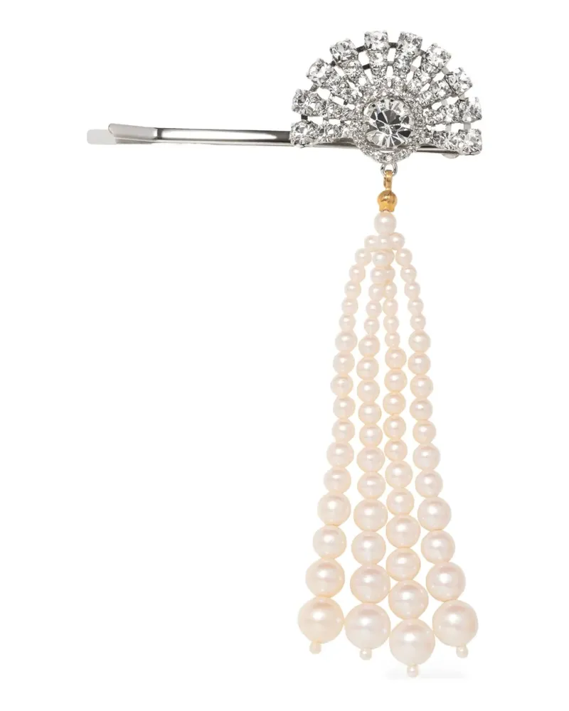 Jennifer Behr Winifred Haarspange mit Kristallperle - Silber Silber