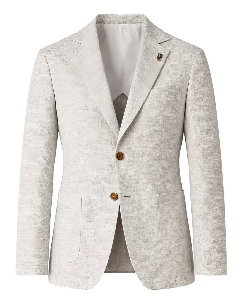 Pal Zileri single-breasted notched-lapels blazer - Grau Grau