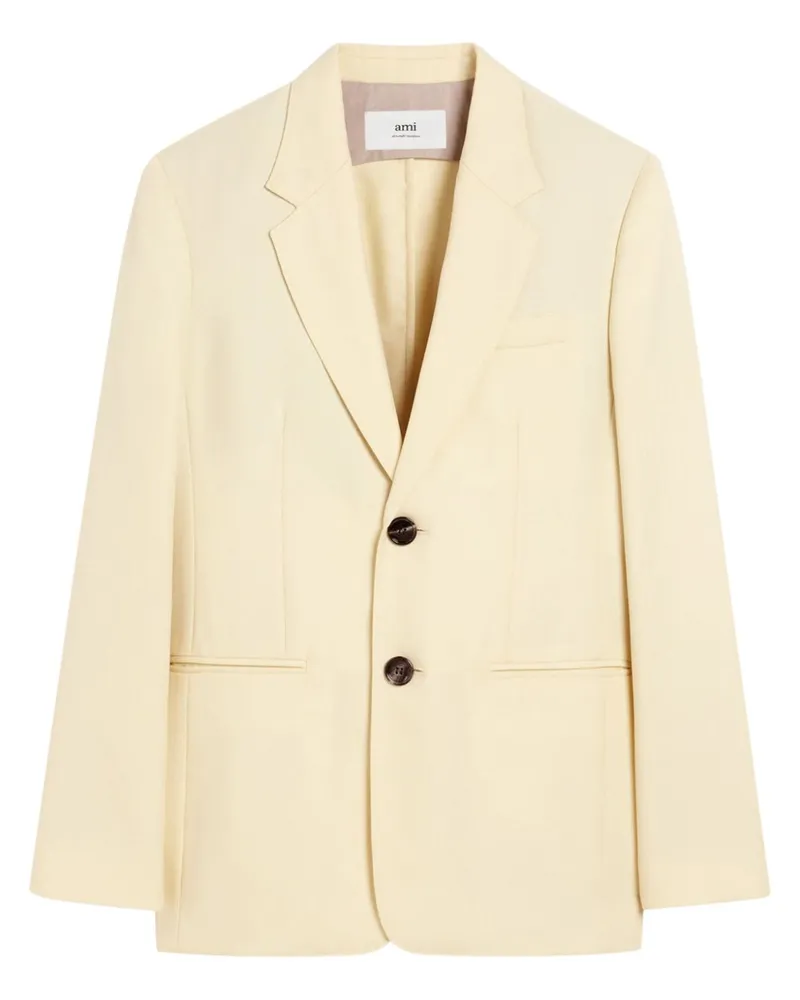 AMI Paris Teils gefütterter Blazer - Nude Nude