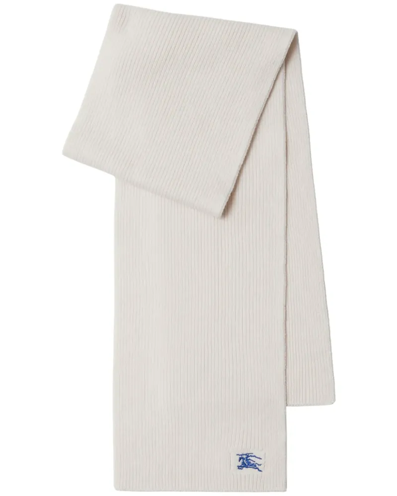 Burberry Schal aus Kaschmir mit Ritteremblem - Nude Nude