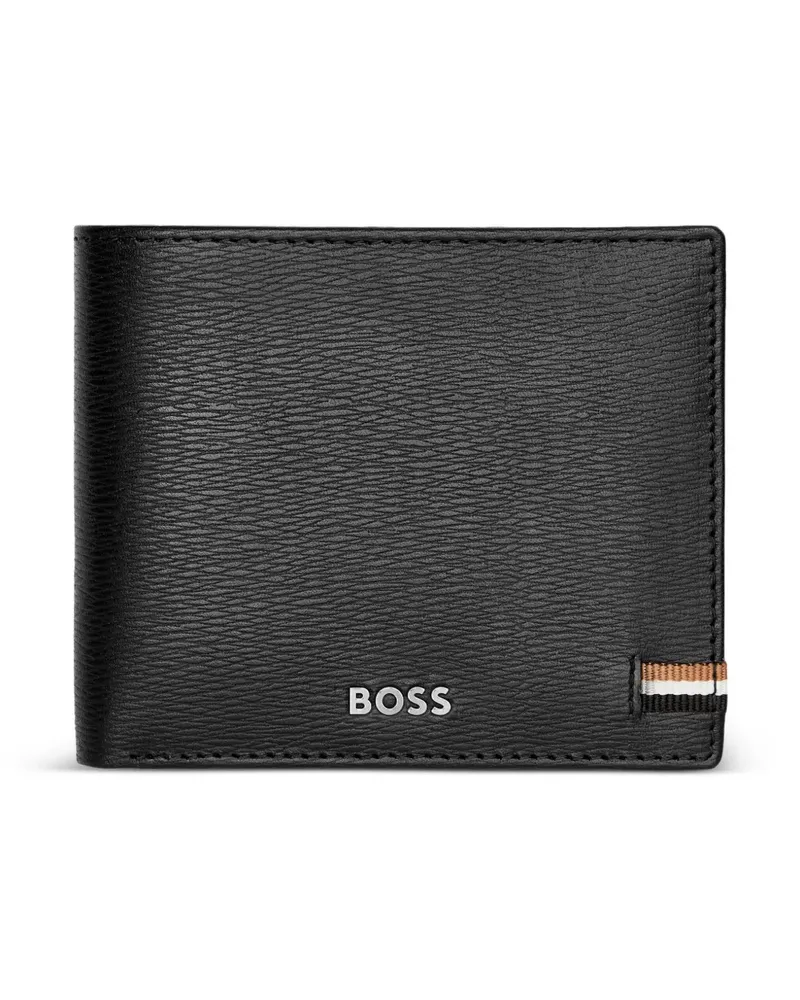 HUGO BOSS Portemonnaie mit Logo-Print - Schwarz Schwarz