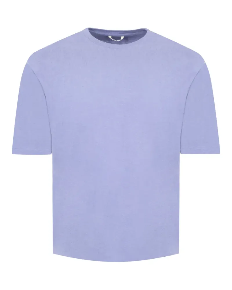 AURALEE T-Shirt aus gebürstetem Jersey - Blau Blau
