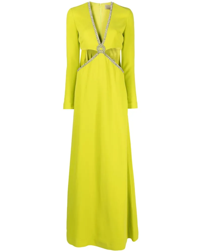 Elie Saab Kleid mit Cut-Outs - Grün Grün