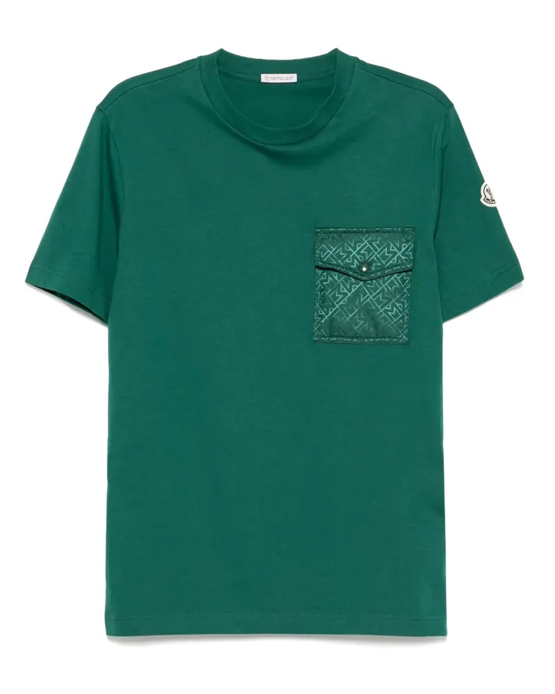 Moncler Klassisches T-Shirt - Grün Grün