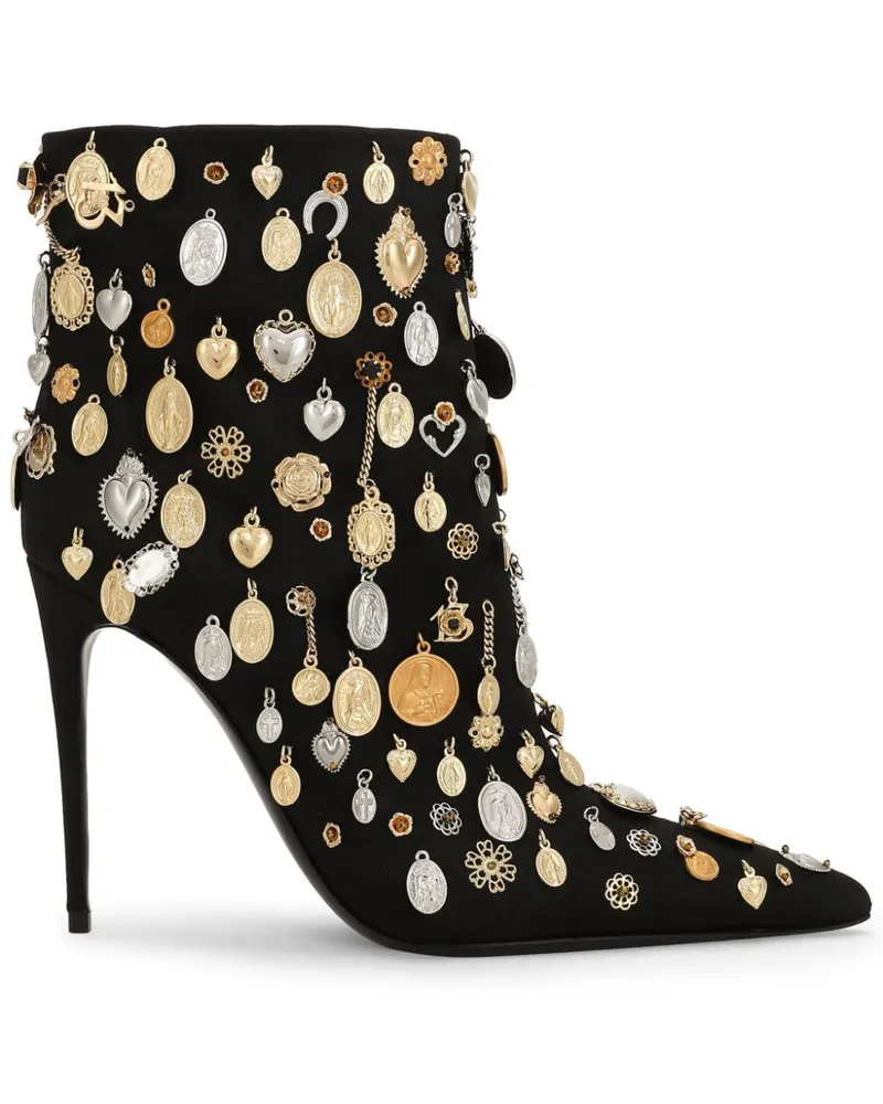 Dolce & Gabbana Stiletto-Stiefel - Schwarz Schwarz
