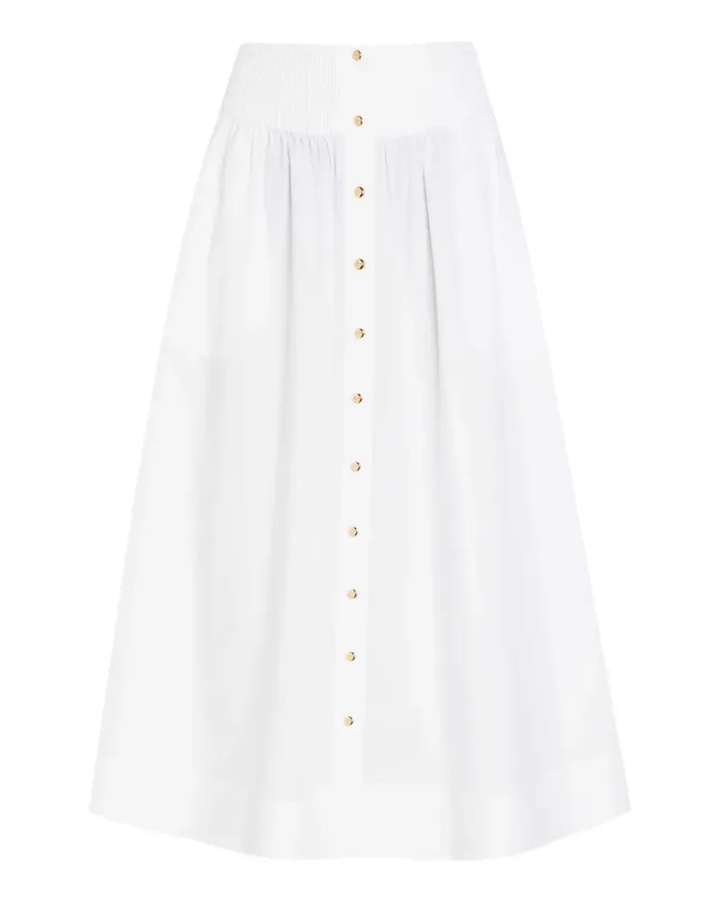 Tory Burch button-down cotton mini skirt - Weiß Weiß
