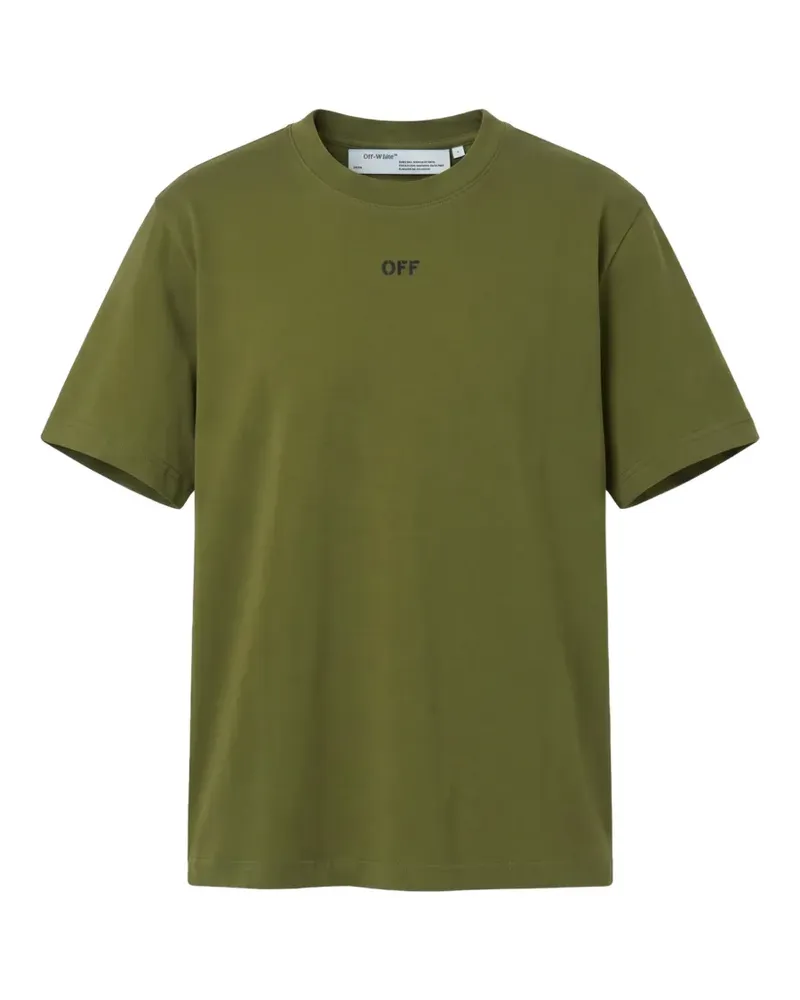 OFF-WHITE T-Shirt mit Pfeil-Patch - Grün Grün