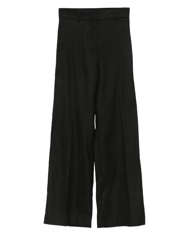 Maje Hose mit Strass - Schwarz Schwarz