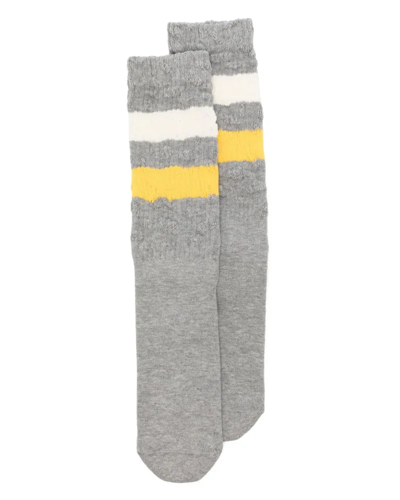 Golden Goose Gerippte Socken - Grau Grau