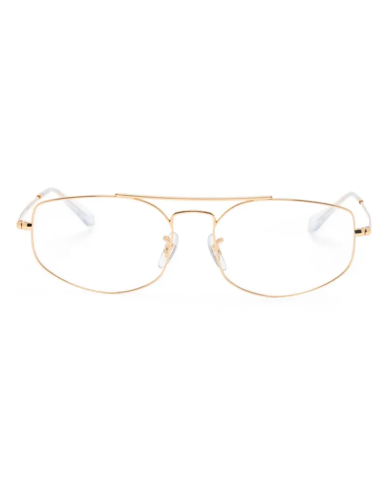 Ray Ban Brille mit eckigem Gestell - Gold Gold