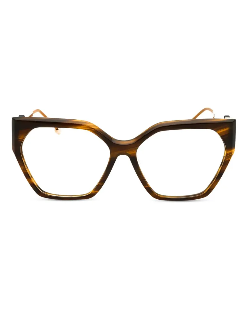 Philipp Plein Klassische Cat-Eye-Brille - Braun Braun