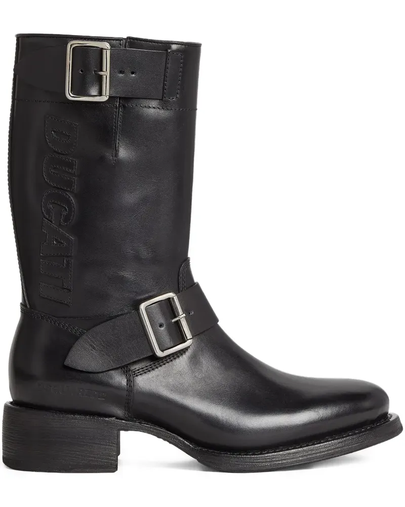 Dsquared2 x Ducati Bikerstiefel - Schwarz Schwarz