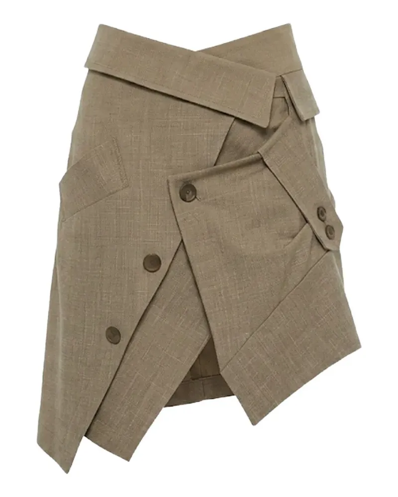 Christopher Esber Banyan Minirock im Deconstructed-Look - Braun Braun