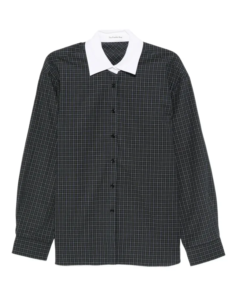FRANKIE Shop Kariertes Hemd - Grau Grau