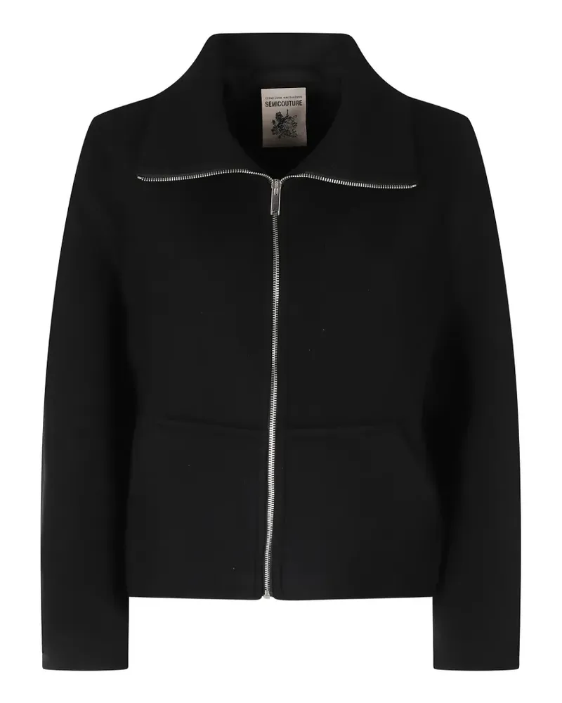 Semicouture Jeane Jacke mit Knopfdetail - Schwarz Schwarz
