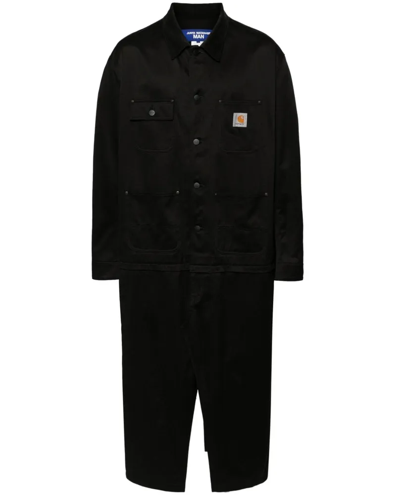 Junya Watanabe x Carhartt langer Mantel Schwarz