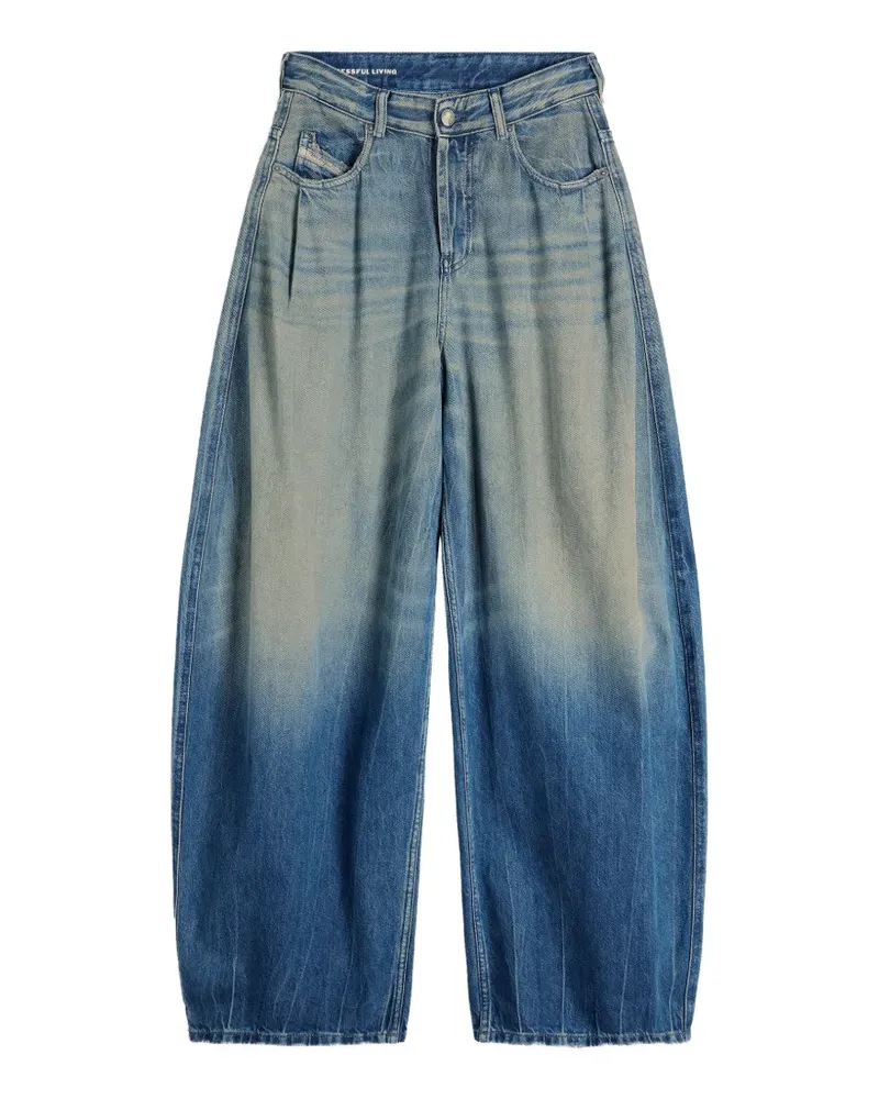 Diesel 1987 D-Khelz Jeans mit hohem Bund - Blau Blau
