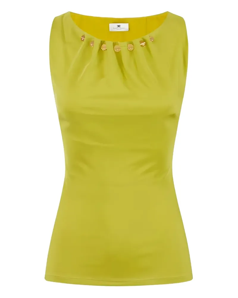 Elisabetta Franchi Top mit Knöpfen - Grün Grün