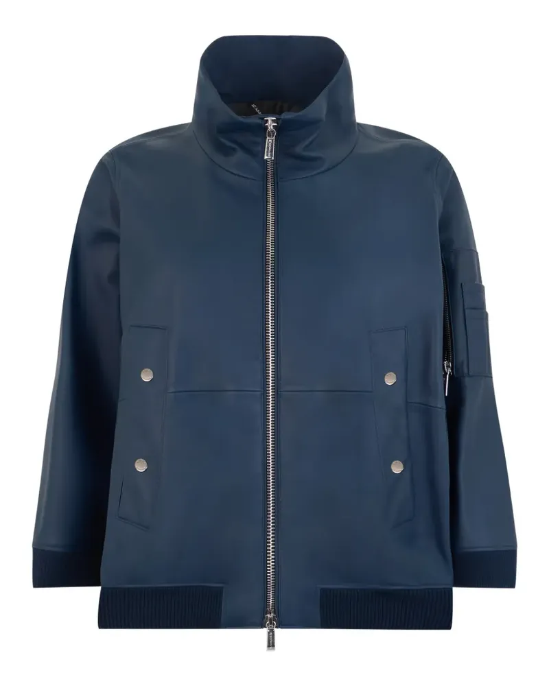 MOORER Olli high-neck jacket - Blau Blau