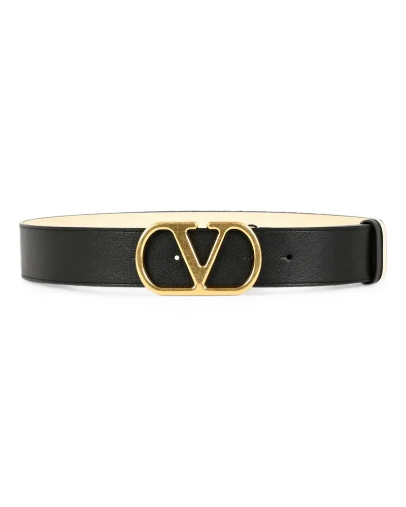 Valentino Garavani VLogo Signature Gürtel aus Leder - Schwarz Schwarz