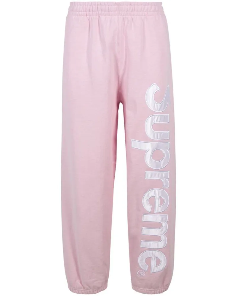 Supreme Being Jogginghose mit Logo-Applikation aus Satin - Rosa Rosa