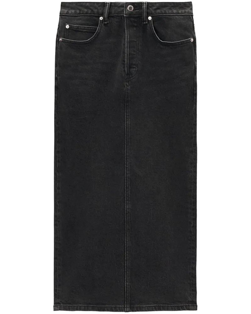 Alexander Wang Tief sitzender Jeans-Minirock - Grau Grau