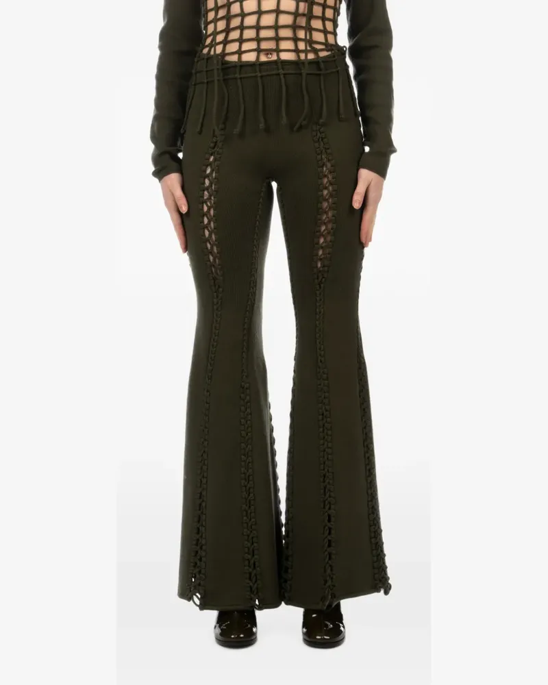 Isa Boulder boot-cut trousers - Grün Grün