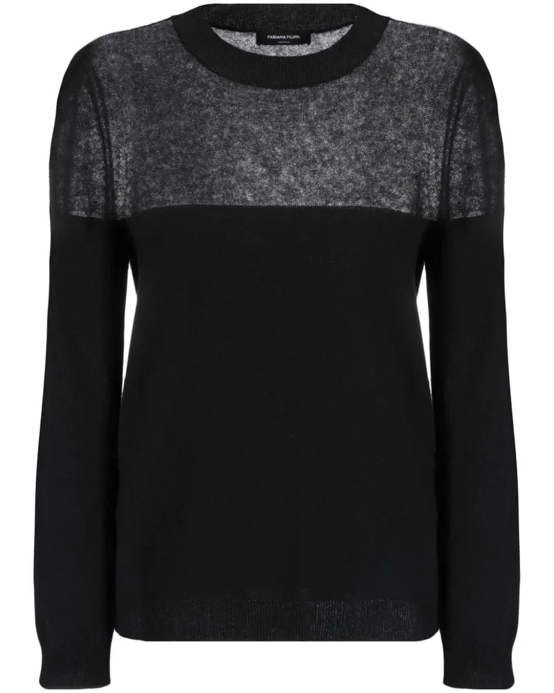 Fabiana Filippi Pullover mit rundem Ausschnitt - Schwarz Schwarz