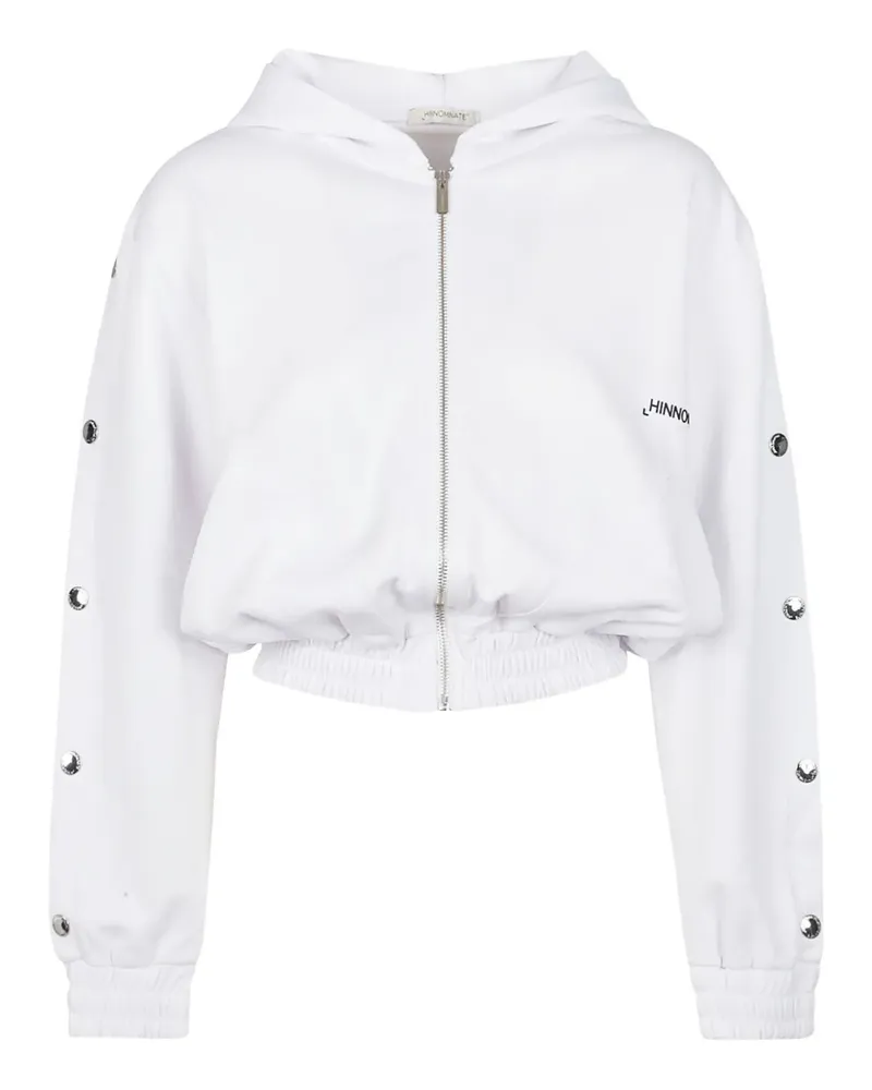 HINNOMINATE Cropped-Sweatshirt - Weiß Weiß